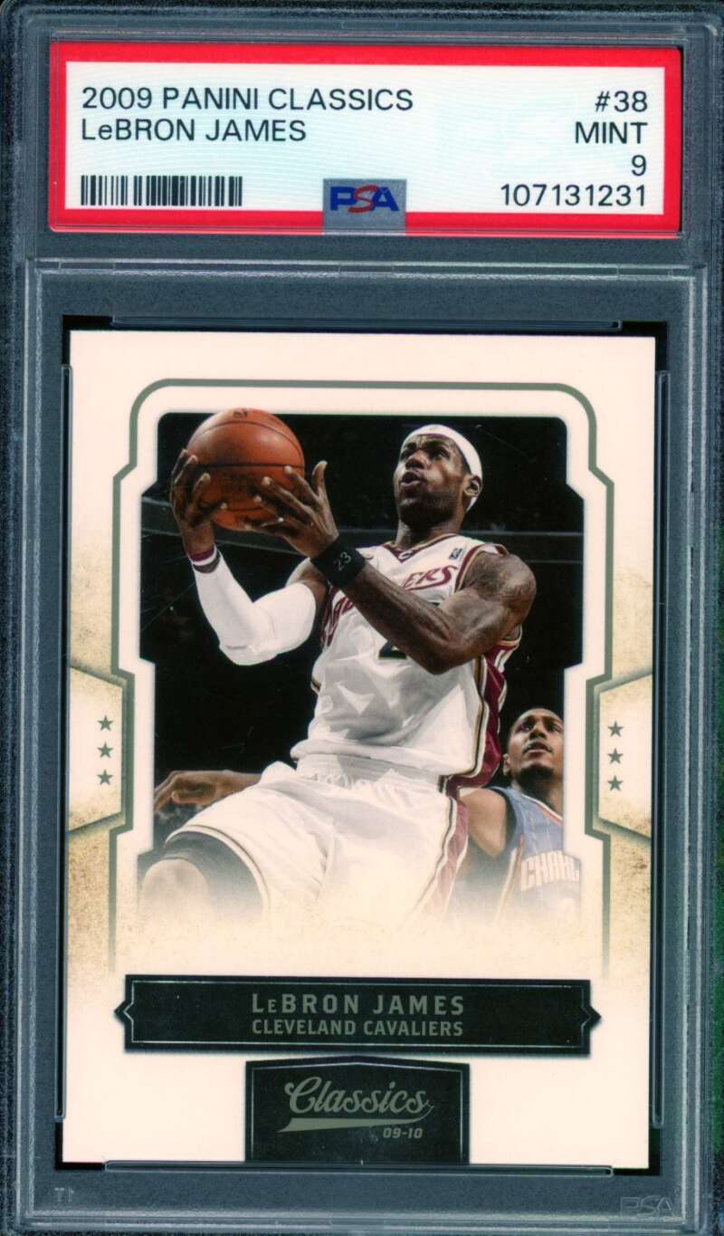 LeBron James Card 2009-10 Panini Classics #38 PSA 9 Image 1