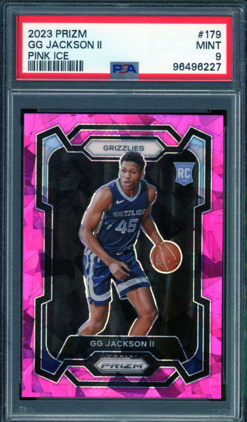 G.G. Jackson II Rookie Card 2023-24 Prizm Pink Ice #179 PSA 9 Image 1