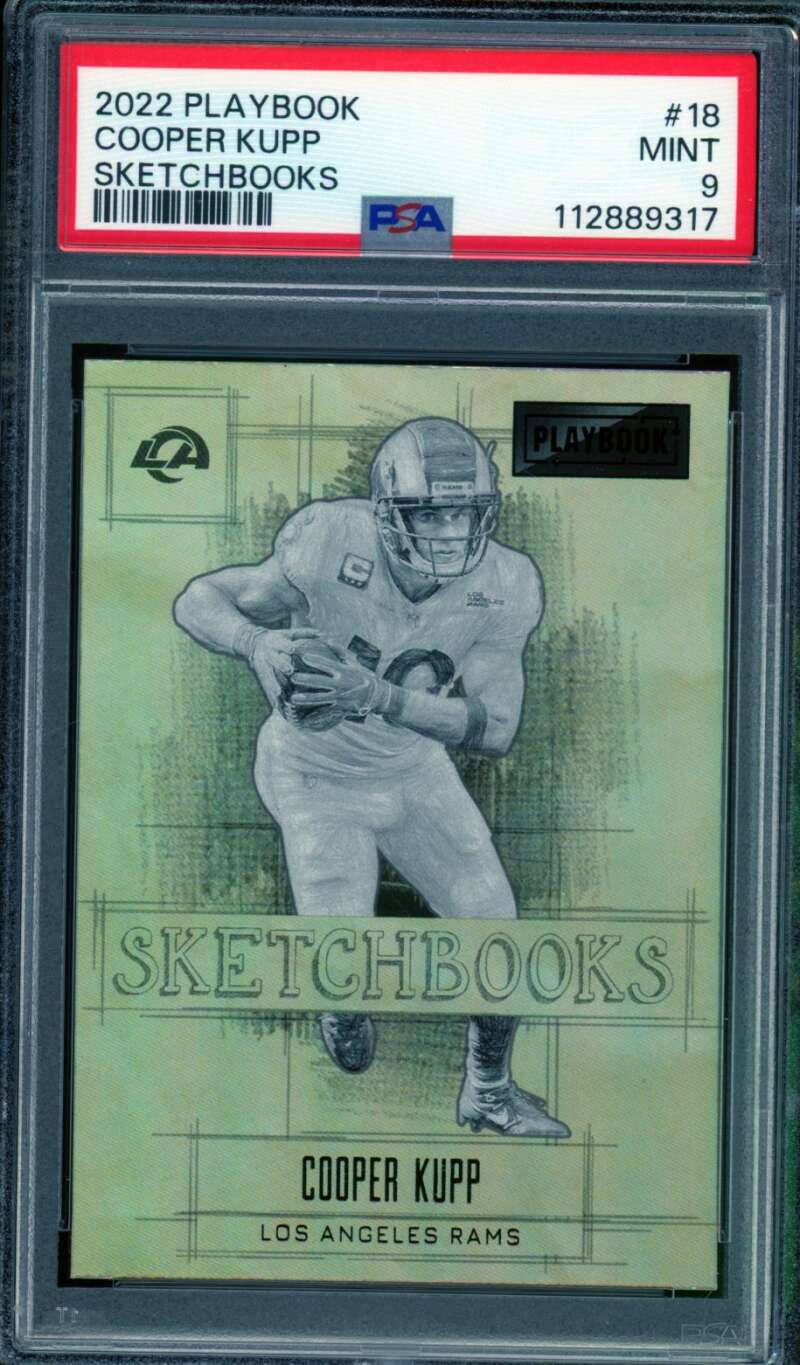 Cooper Kupp Card 2022 Playbook Sketchbooks (pop 3) #18 PSA 9 Image 1