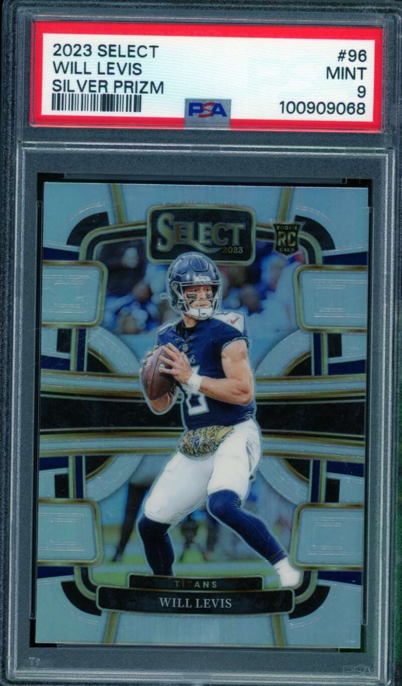 Will Levis Rookie Card 2023 Select Silver #96 PSA 9 Image 1