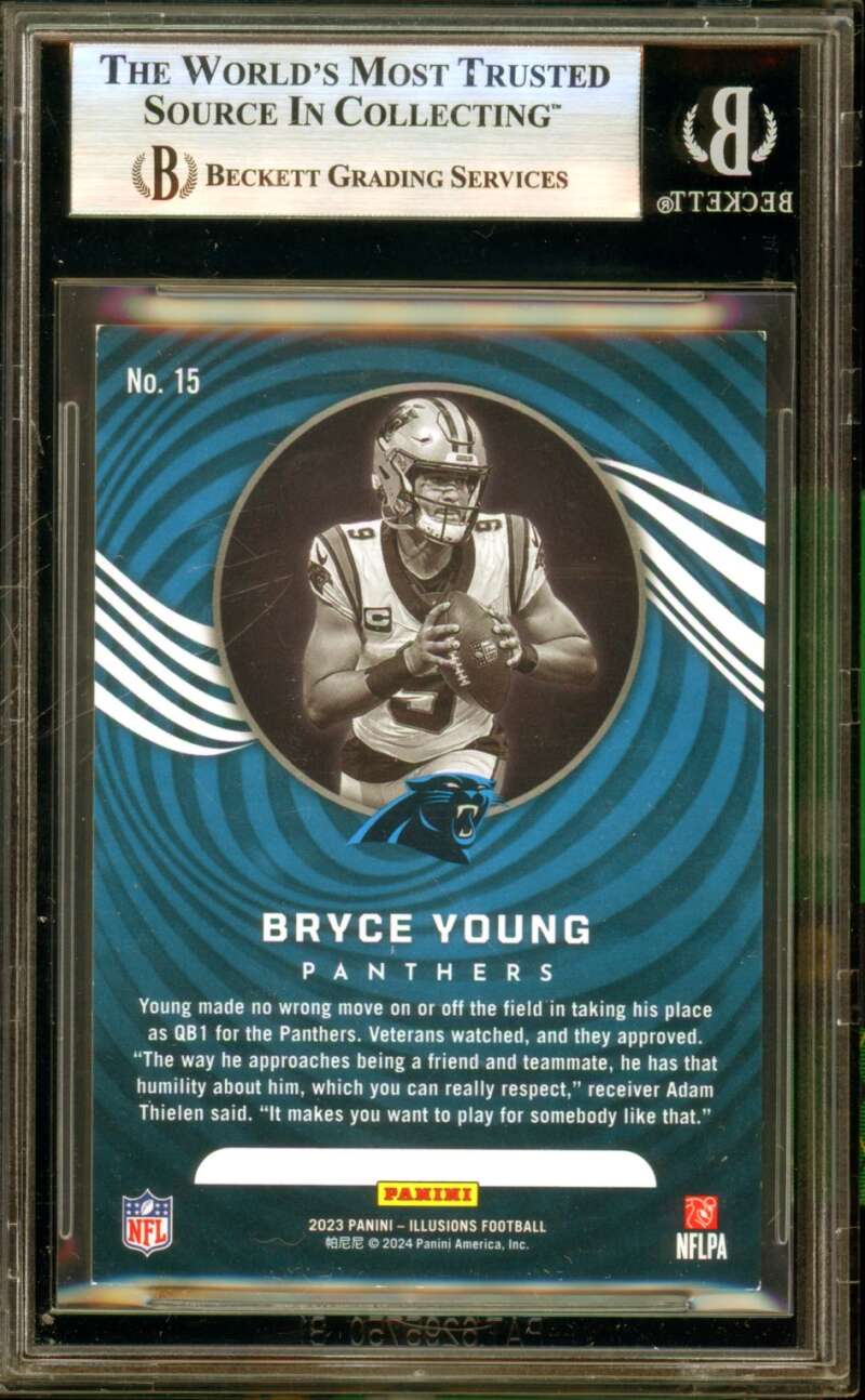 Bryce Young Rookie Card 2023 Panini Illusions Pink #15 BGS 7.5 Image 2