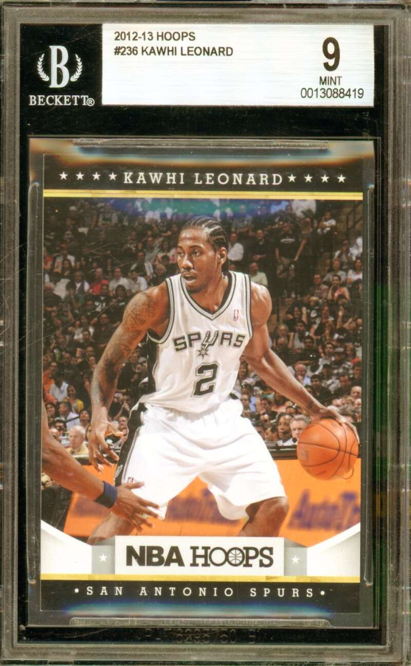 Kawhi Leonard Rookie Card 2012-13 Hoops #236 BGS 9 Image 1