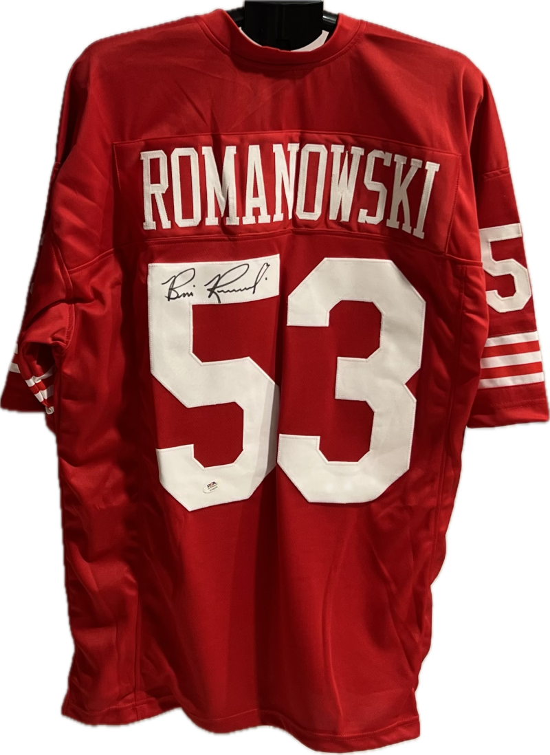 Bill Romanowski Autograph Signed Football Jersey PSA Authentic    Image 1