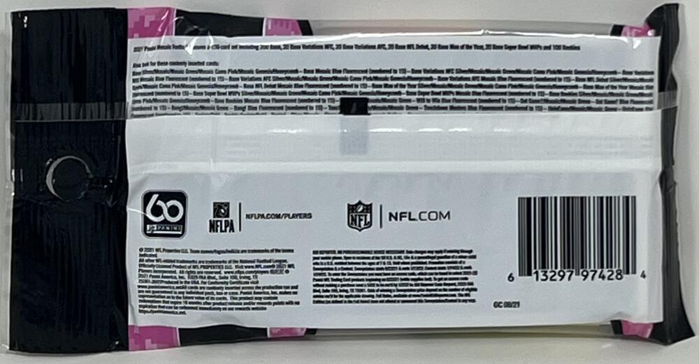 2021 Panini Mosaic Football Retail Exclusive Pack Image 2