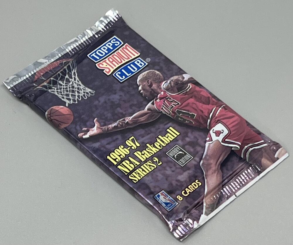 1996-97 Topps Stadium Club Series 2 Basketball Hobby Pack  Kobe Bryant RC Yr! Image 2