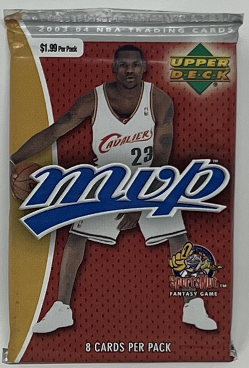 2003-04 Upper Deck MVP Basketball Pack  LeBron Rookie Year Image 1