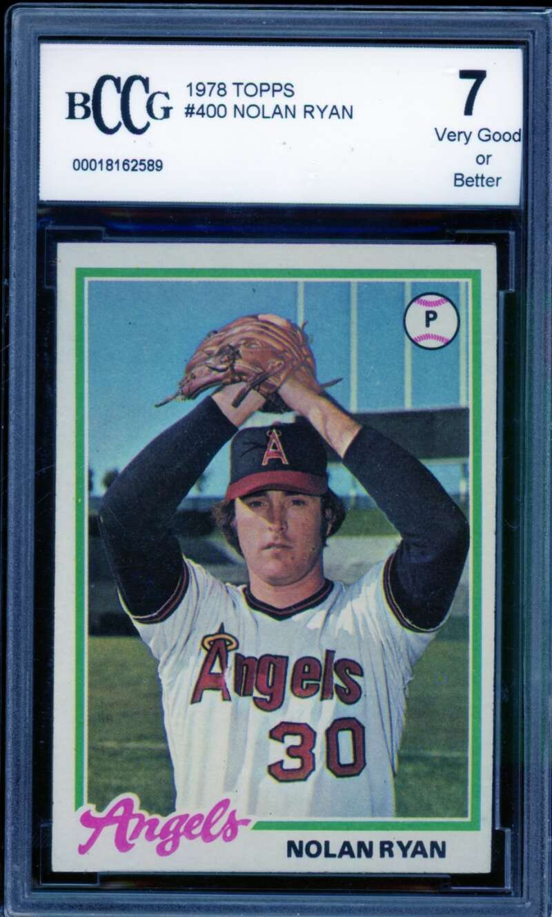 Nolan Ryan Card 1978 Topps #400 BGS BCCG 7 Image 1