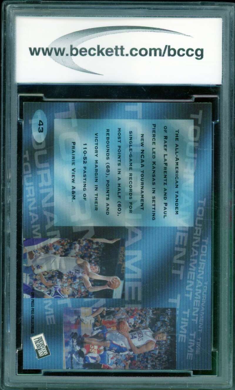 Paul Pierce Rookie Card 1998-99 Press Pass In The Zone #43 BGS BCCG 10 Image 2