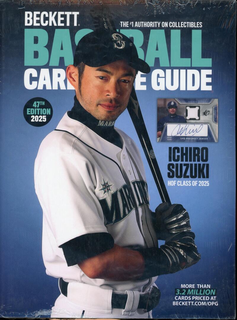 Beckett Annual Baseball Card Price Guide 47th Edition 2025 Mariners Ichiro Suzuki Image 1