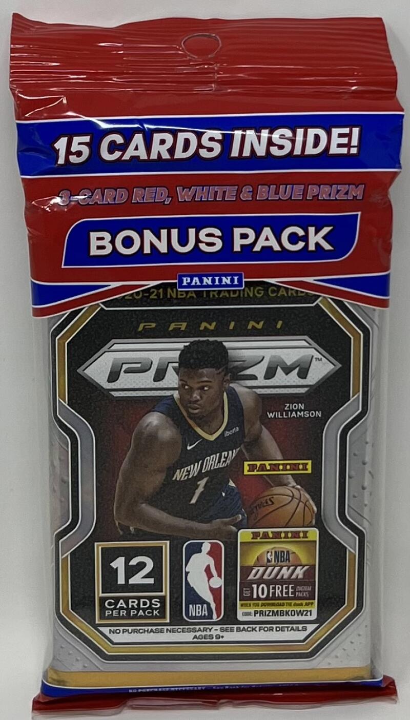 2020-21 Panini Prizm Basketball Cello Pack ( Red, White and Blue Prizm) Image 1