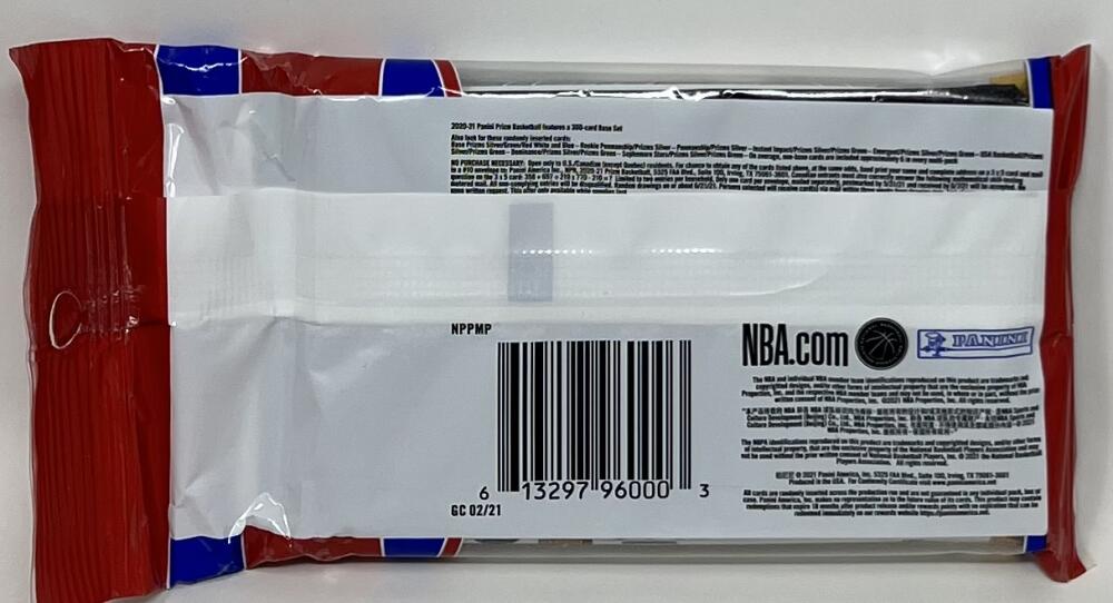 2020-21 Panini Prizm Basketball Cello Pack ( Red, White and Blue Prizm) Image 2