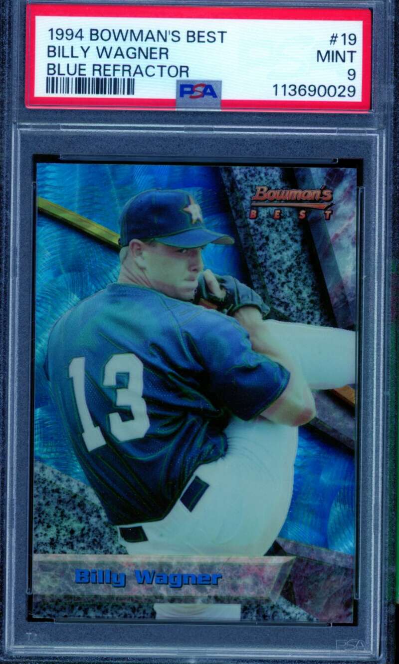 Billy Wagner Rookie Card 1994 Bowman's Best #19 PSA 9 Image 1