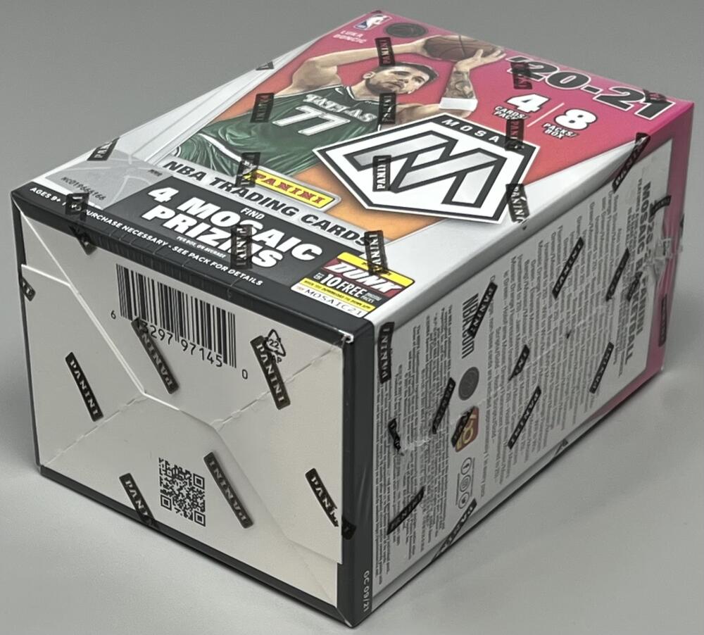 2020-21 Panini Mosaic Basketball 8-Pack Blaster Box (Orange Fluorescent Prizms!) Image 2