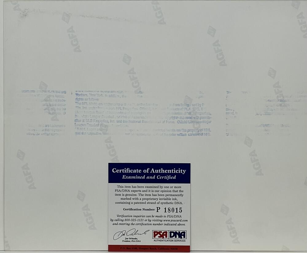 Larry Bird / Magic Johnson Autograph Signed 8x10 Poster PSA/DNA Authentic Image 3