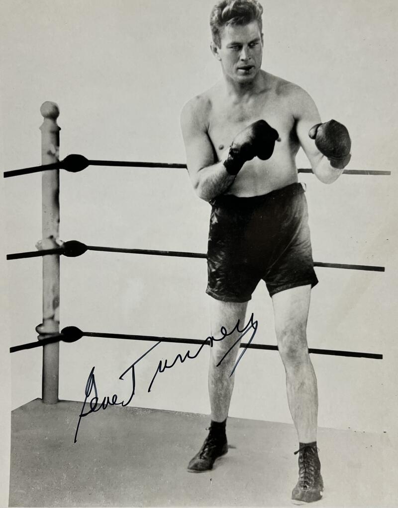 Gene Tunney American Professional Boxer Autograph Signed Picture 8x10  JSA Authentic Image 1