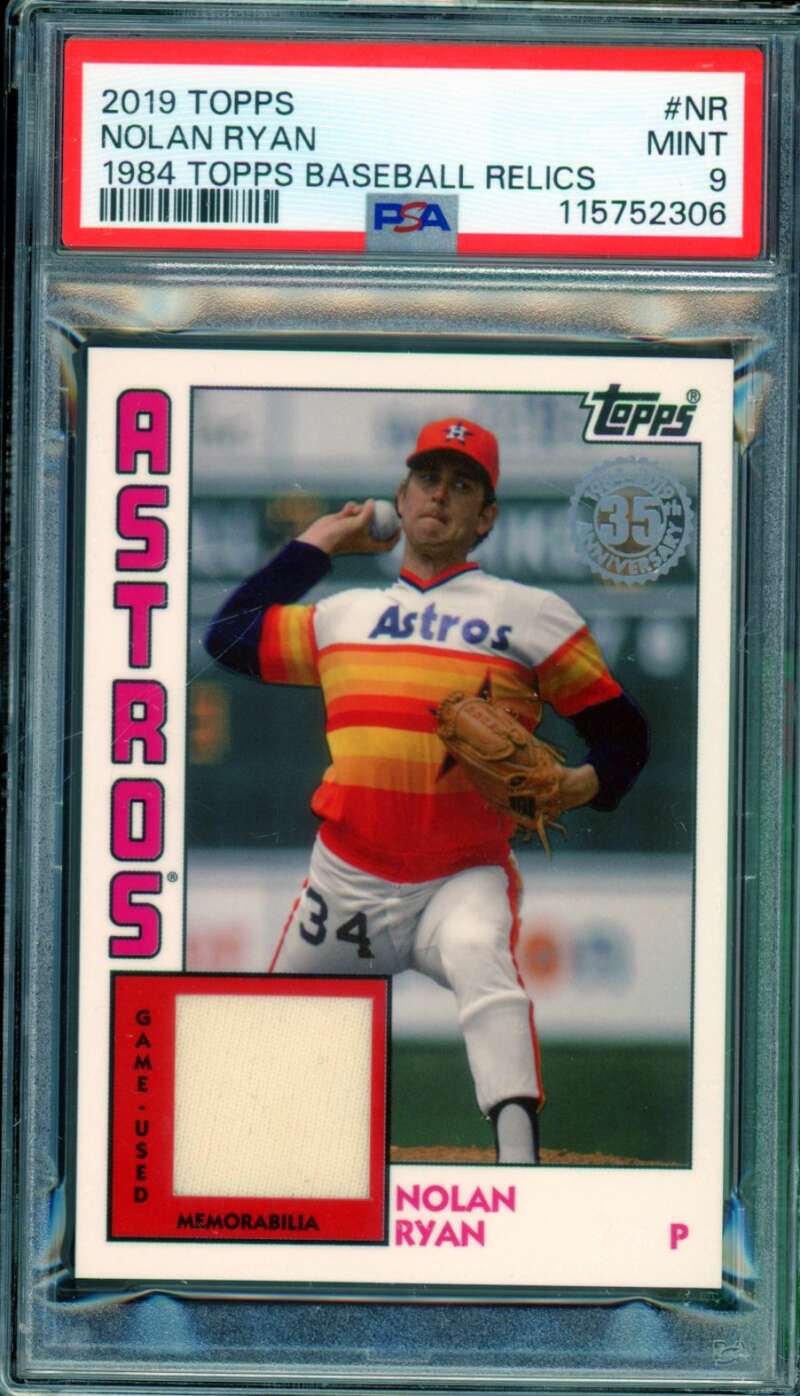 Nolan Ryan Card 2019 Topps 1984 Baseball Relics (pop 1) #NR PSA 9 Image 1