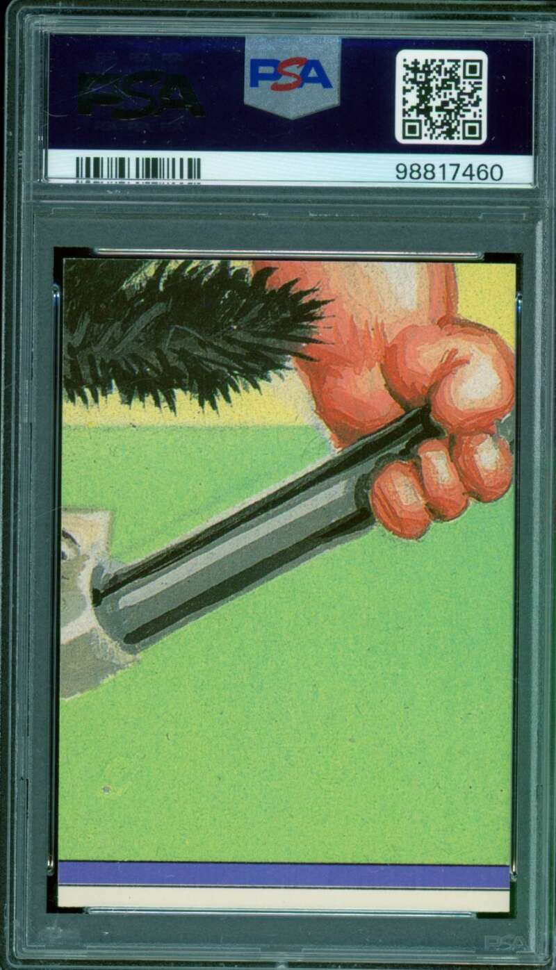 Barb Wire Stickers Card 1987 Garbage Pail Kids #394a PSA 9 Image 2