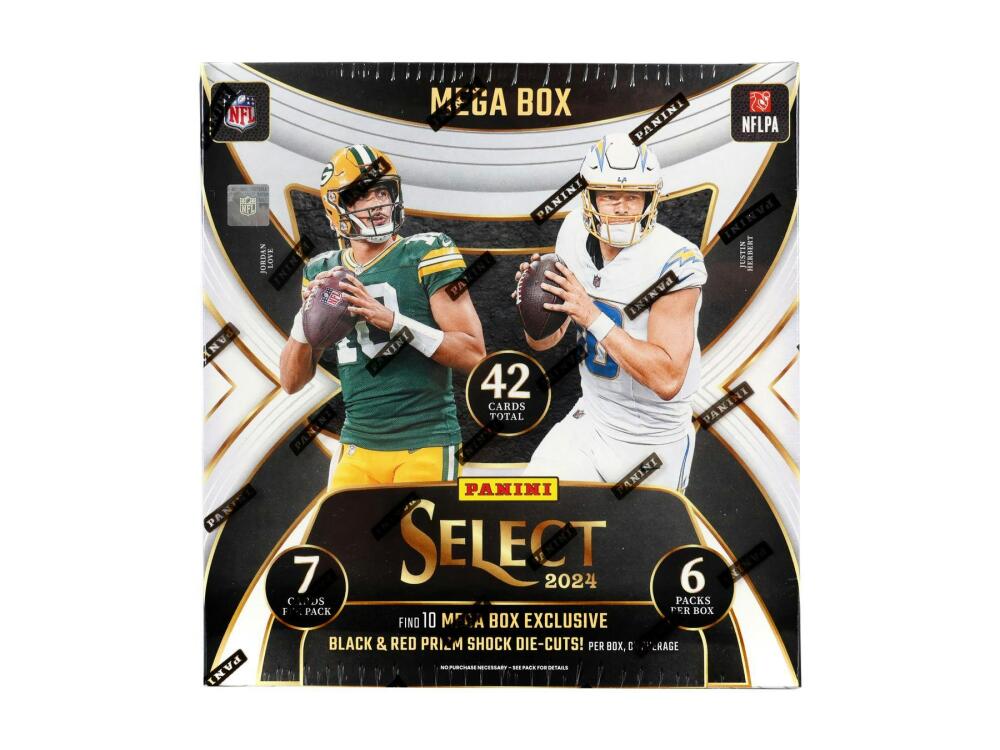 2024 Panini Select Football Mega Box BLACK RED PRIZMS Image 1