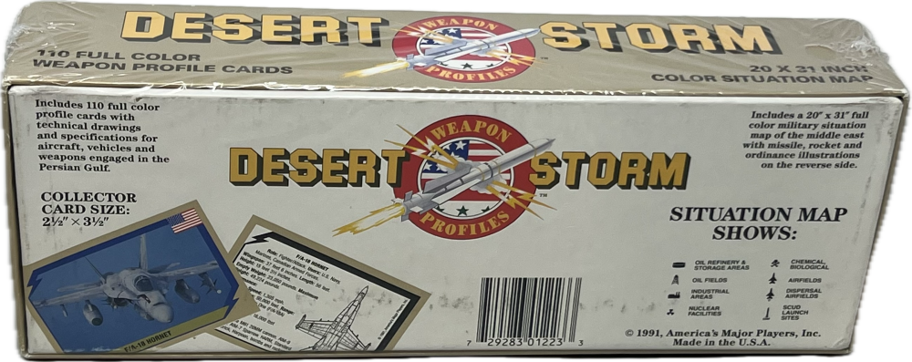 1991 Desert Storm Weapon Trading Card Box Set Image 3