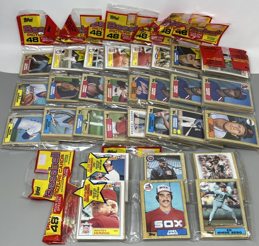 (10) 1987 Topps Rack Pack Baseball Lot  Image 1