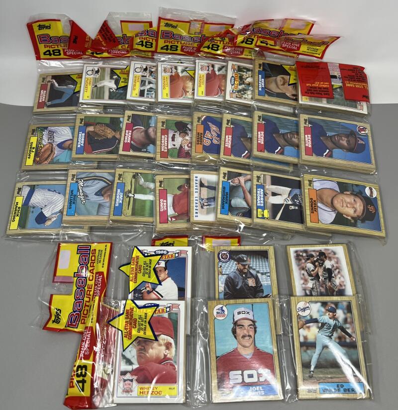 (10) 1987 Topps Rack Pack Baseball Lot  Image 2