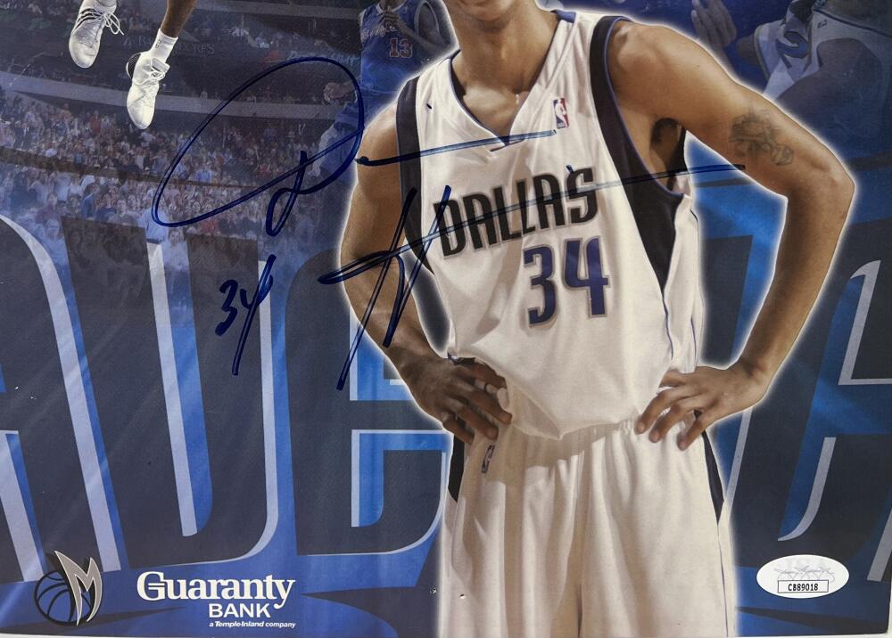 Devin Harris Mavericks Signed Autographed 10x13.5 Poster JSA Authentic Image 2