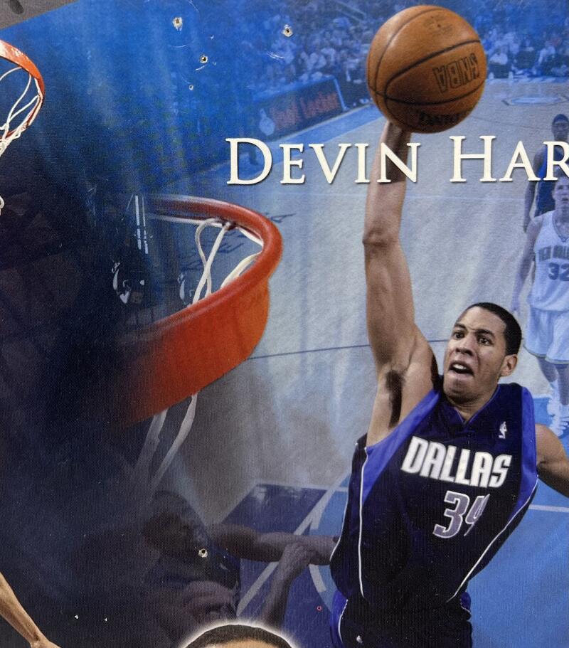 Devin Harris Mavericks Signed Autographed 10x13.5 Poster JSA Authentic Image 3