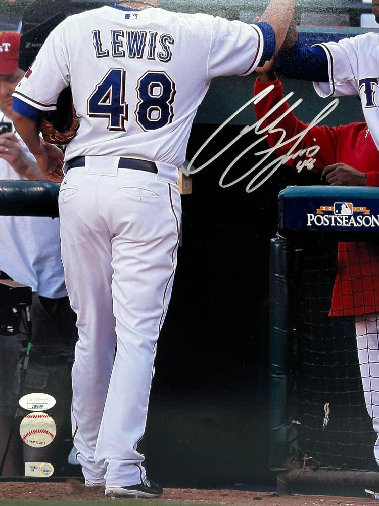 Colby Lewis Rangers Signed Autographed 16x20 Photo JSA Authentic Image 2