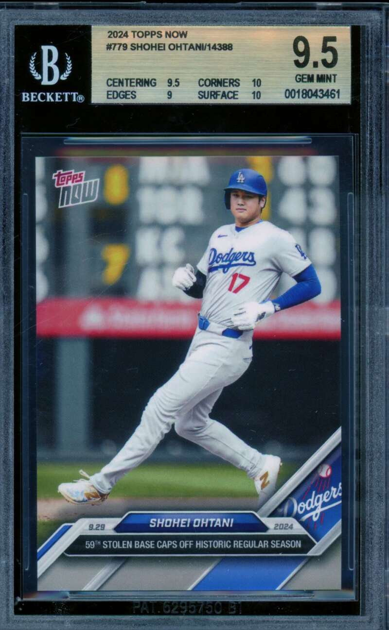 Shohei Ohtani Card 2024 Topps Now #779 BGS 9.5 Image 1