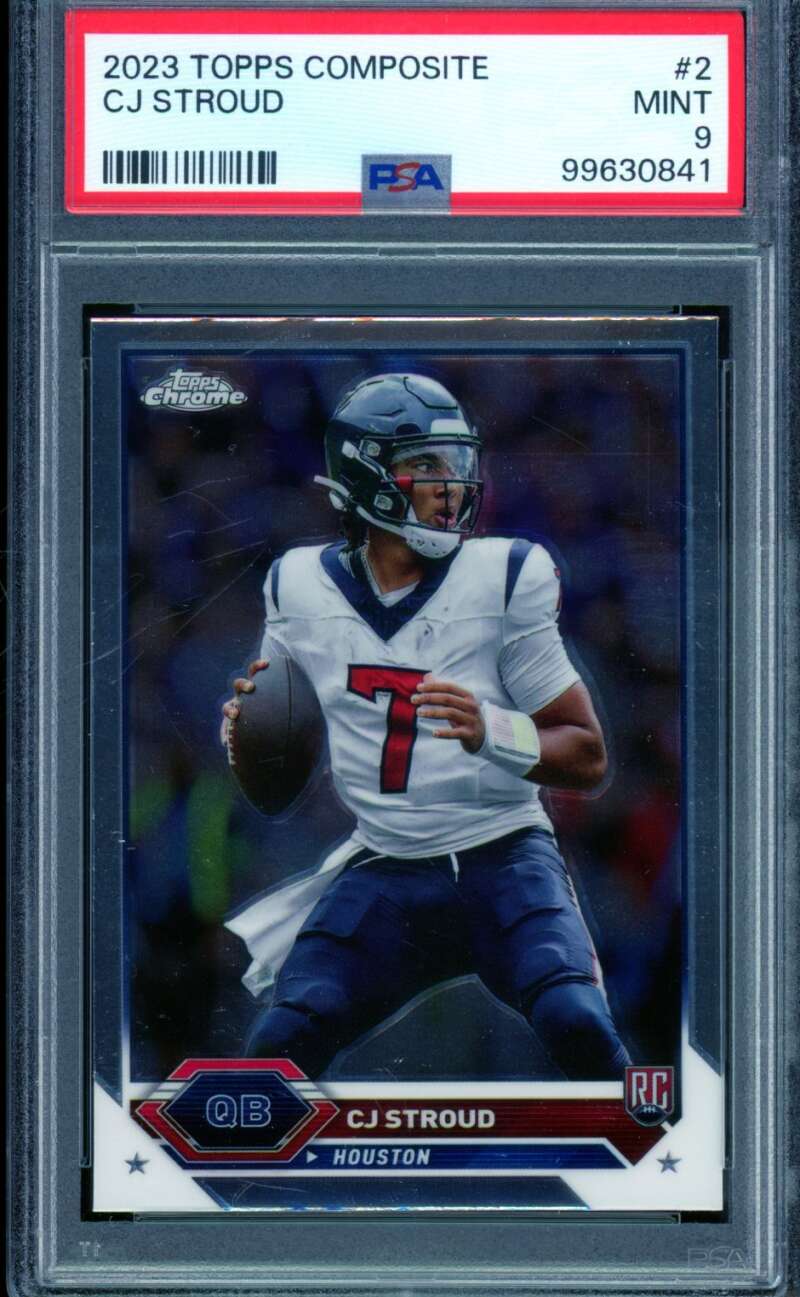 C.J. Stroud Rookie Card 2023 Topps Composite #2 PSA 9 Image 1