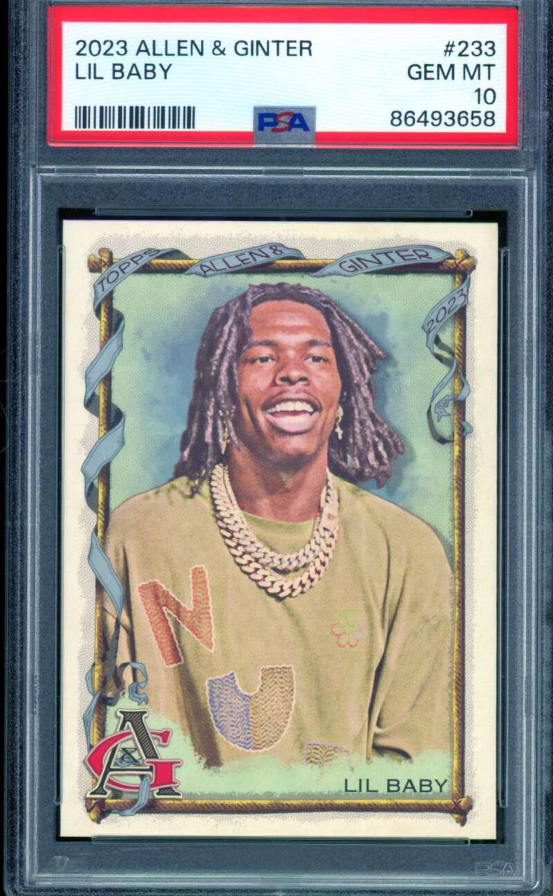 Lil Baby Card 2023 Allen Ginter #233 PSA 10 Image 1