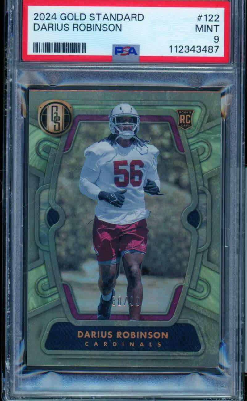 Darius Robinson Rookie Card 2024 Gold Standard (88/99) (pop 1) #122 PSA 9 Image 1