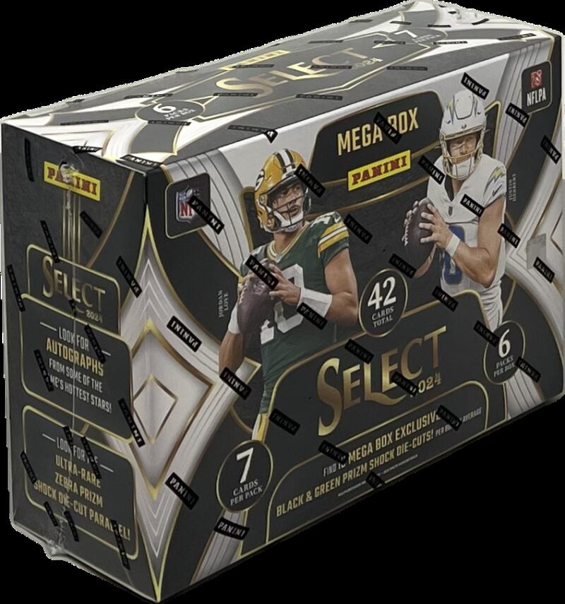 2024 Panini Select Football Mega Box ( Black and Green Prizms) Image 2