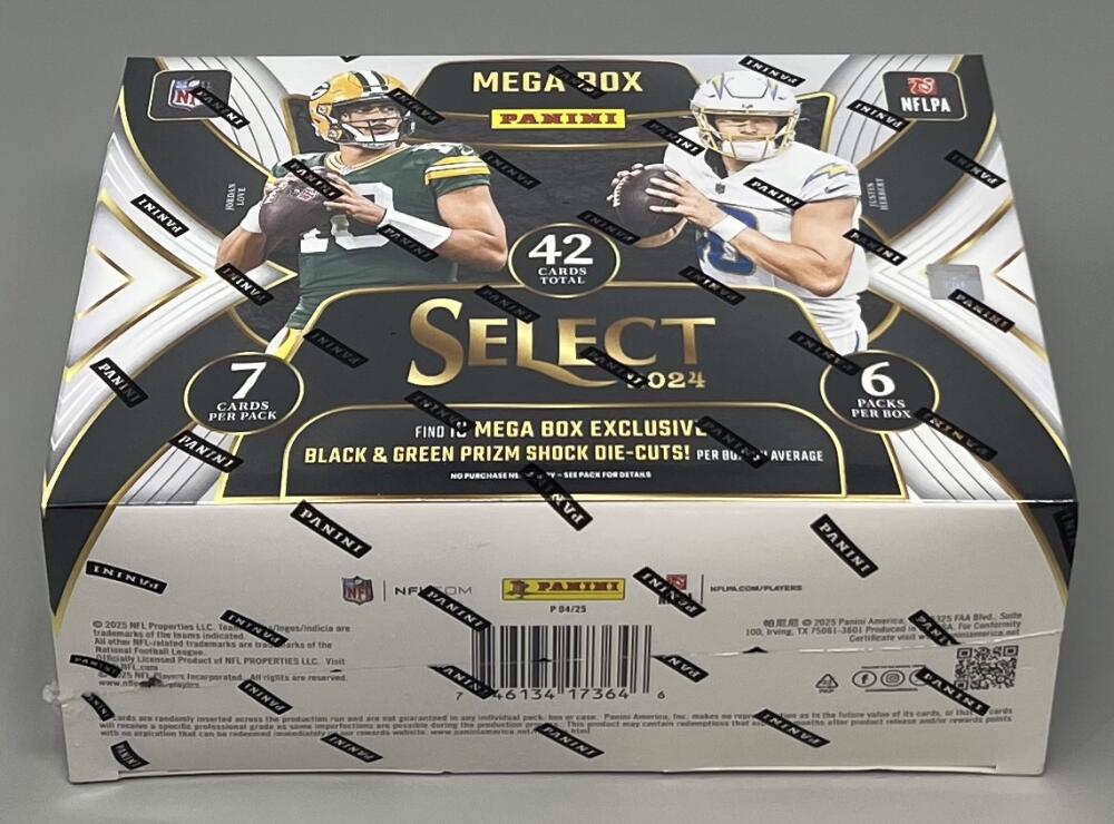 2024 Panini Select Football Mega Box ( Black and Green Prizms) Image 1