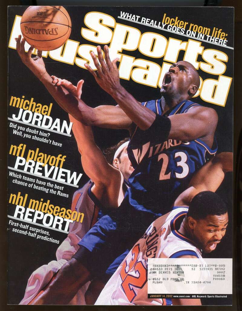 Sports Illustrated January 14 2002 Michael Jordan Washington Wizards Image 1