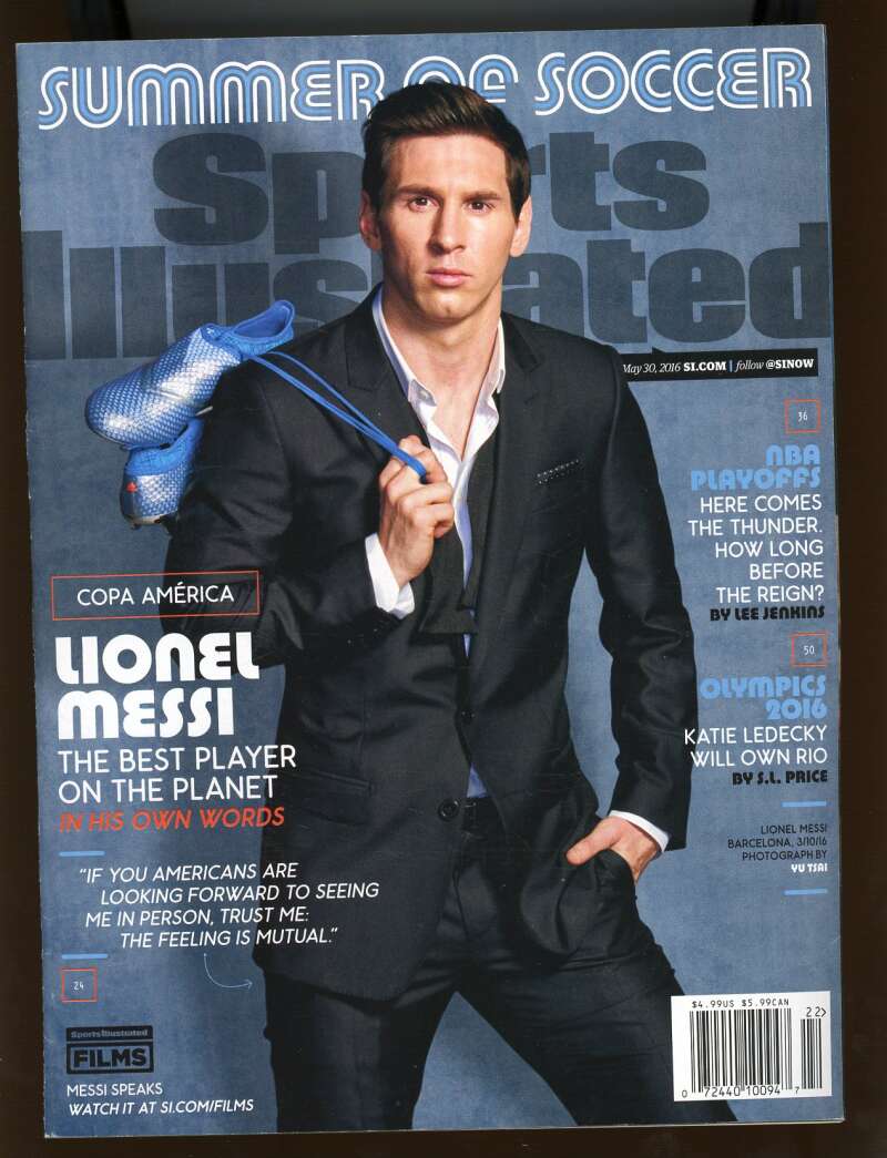 Sports Illustrated May 30 2016 Lionel Leo Messi Argentina Soccer Newsstand Image 1