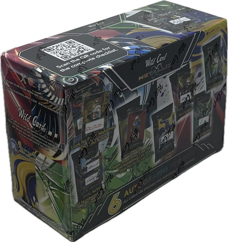 2025 Wild Card Metallix Pro-Look Football Hobby Box Image 3