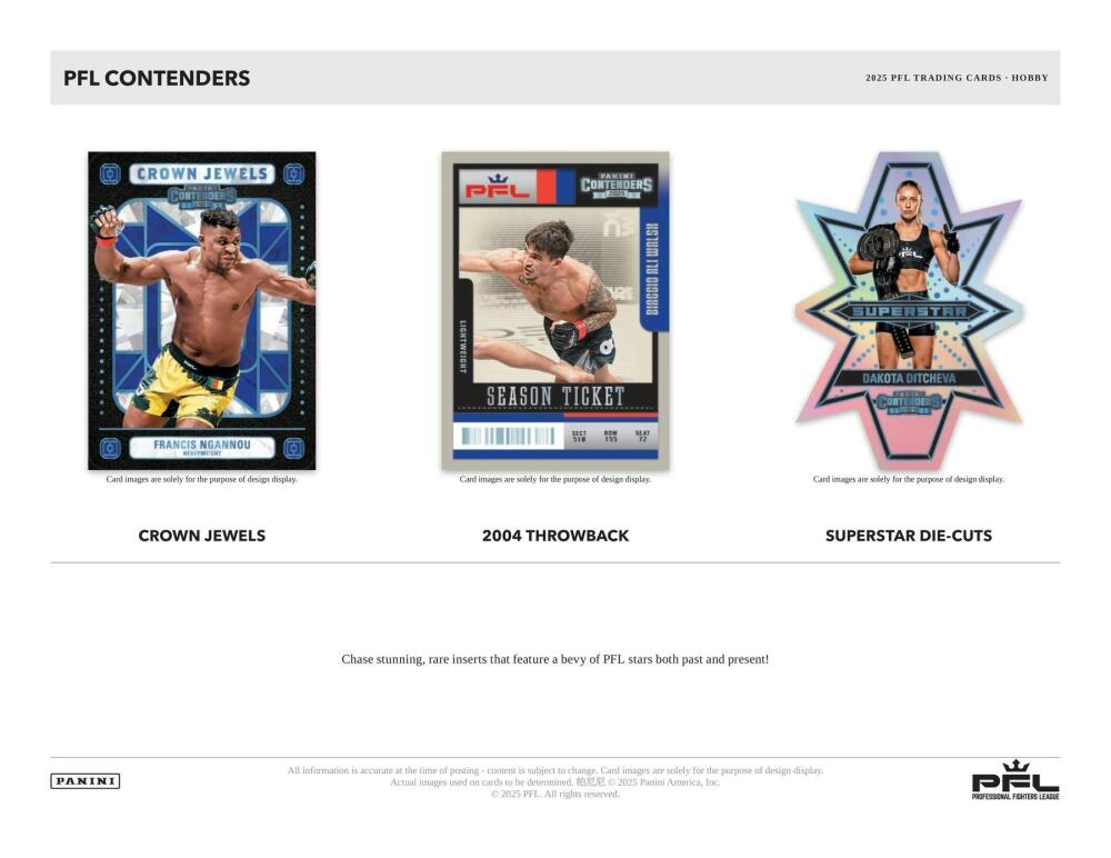 2025 Panini Contenders Professional Fighters League PFL Hobby Box Image 5