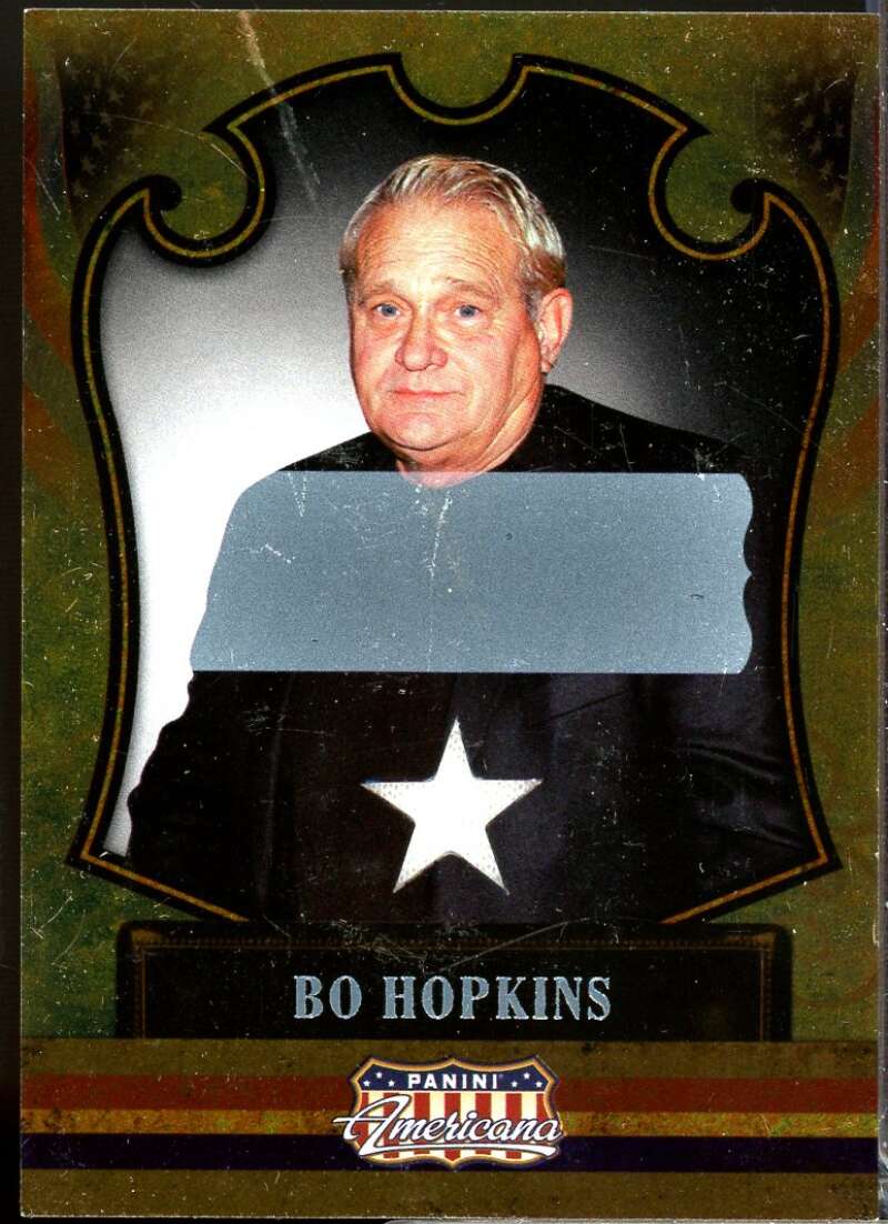 Bo Hopkins Card 2011 Panini Americana Private Stars Materials No Autograph #17  Image 1