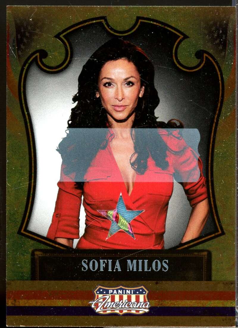 Sofia Milos Card 2011 Panini Americana Private Stars Materials No Autograph #28  Image 1