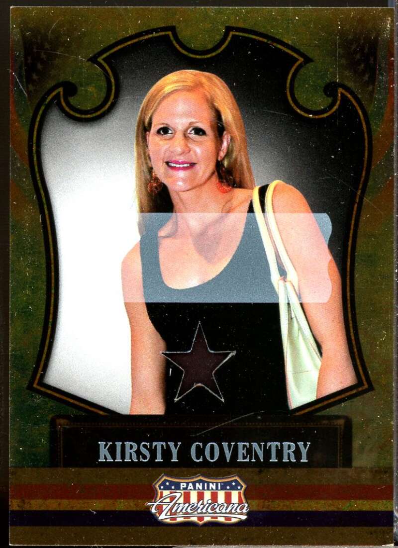 Kirsty Coventry 2011 Panini Americana Private Star Material No Auto 249 #80  Image 1