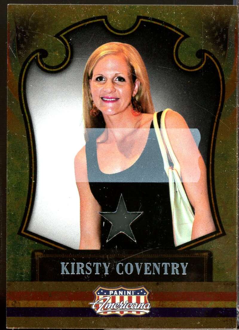 Kirsty Coventry 2011 Panini Americana Private Stars Materials No Autograph #80  Image 1