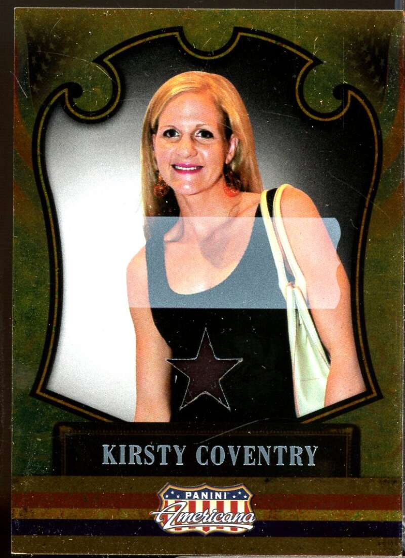 Kirsty Coventry 2011 Panini Americana Private Stars Materials No Autograph #80  Image 1