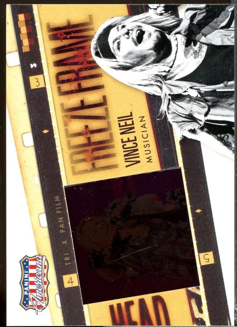 Vince Neil Card 2015 Panini Americana Freeze Frame #27  Image 1