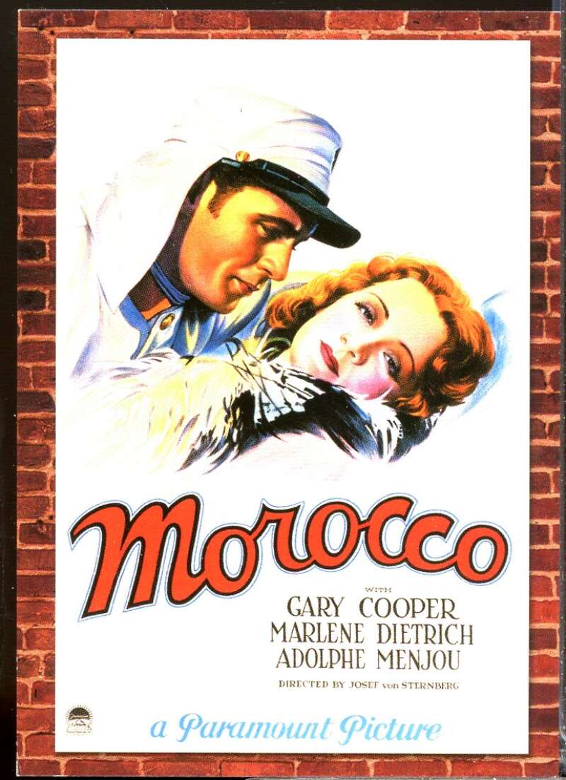 Marlene Dietrich Card 2009 Americana Movie Posters Morocco Material /500 #46  Image 1