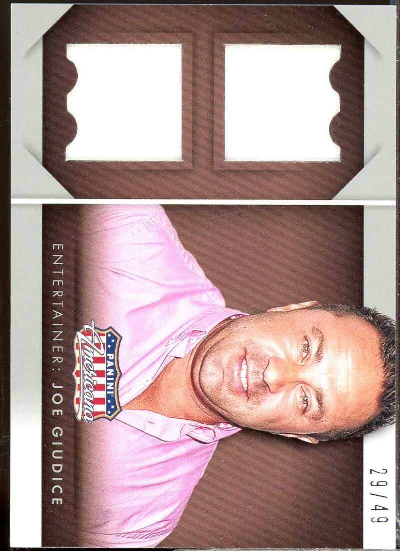 Joe Giudice Card 2015 Panini Americana Double Prime Materials /49 #25  Image 1