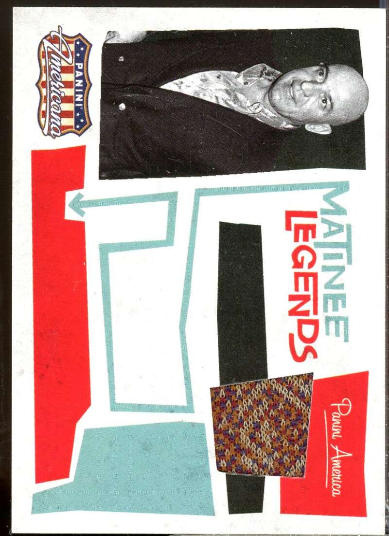 Telly Savalas Card 2011 Panini Americana Matinee Legends Materials #15  Image 1