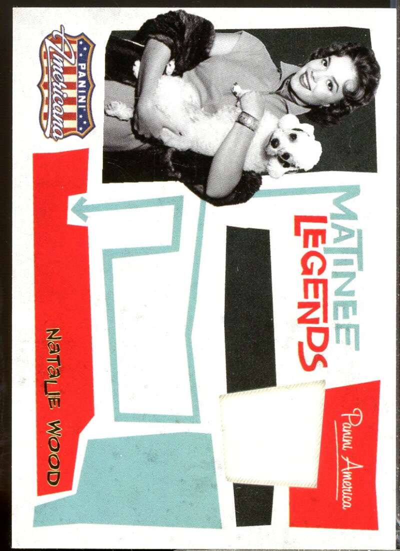 Natalie Wood Card 2011 Panini Americana Matinee Legends Materials /499 #10  Image 1