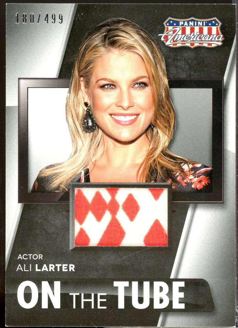 Ali Larter Card 2015 Panini Americana On the Tube Modern Materials /499 #17  Image 1