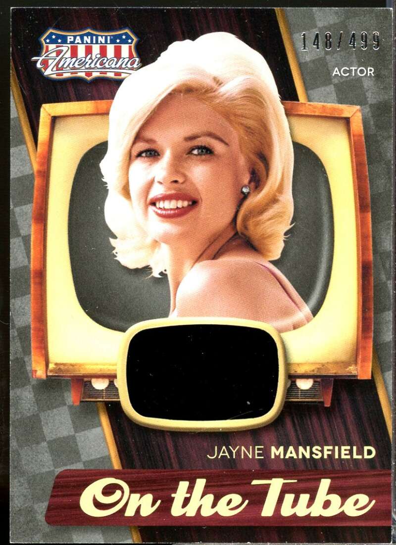 Jayne Mansfield 2015 Panini Americana On the Tube Vintage Materials /499 #4  Image 1